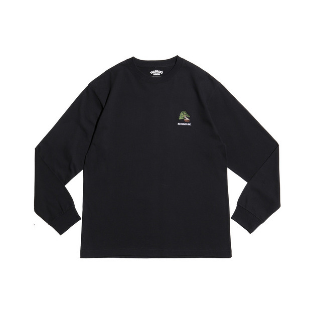 Bonsai Embroidery L/S Tee　- BLACK -